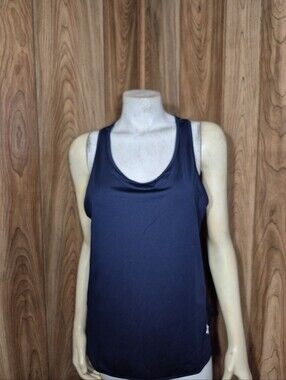 Tuckernuck Navy Cane Performance Jersey Ellen Racerback Tank Sz M
